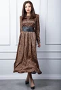 Rochie maro animal print