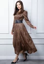 Rochie maro animal print