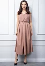 Rochie maro cu buzunare