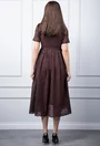 Rochie maro cu model perforat