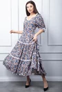 Rochie multicolora cu imprimeu floral