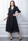 Rochie neagra cu decolteu in V