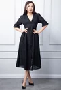 Rochie neagra cu decolteu in V