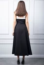 Rochie neagra cu detalii albe
