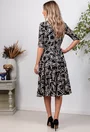 Rochie neagra cu imprimeu