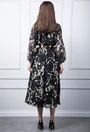 Rochie neagra cu imprimeu