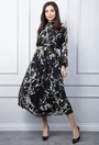 Rochie neagra cu imprimeu