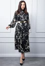 Rochie neagra cu imprimeu
