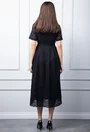 Rochie neagra cu model perforat