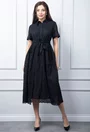Rochie neagra cu model perforat