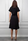 Rochie neagra cu nasturi