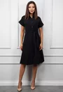 Rochie neagra cu nasturi