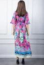 Rochie roz cu imprimeu colorat