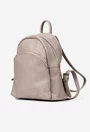 Rucsac dama bej confectionat din piele naturala