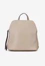 Rucsac dama bej roze din piele naturala