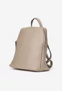 Rucsac dama bej roze din piele naturala
