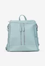 Rucsac dama bleu confectionat din piele texturata