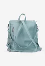 Rucsac dama bleu confectionat din piele texturata