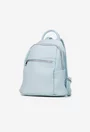 Rucsac dama bleu din piele naturala