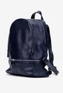 Rucsac dama bleumarin din piele texturata