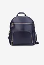 Rucsac dama bleumarin din piele texturata