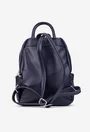 Rucsac dama bleumarin din piele texturata