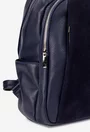 Rucsac dama bleumarin din piele texturata