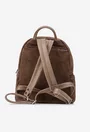 Rucsac dama din piele intoarsa taupe