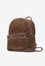 Rucsac dama din piele intoarsa taupe
