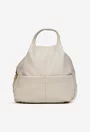 Rucsac dama din piele naturala texturata bej deschis