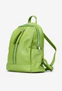 Rucsac dama din piele naturala verde deschis