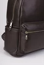 Rucsac dama din piele texturata maro