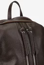 Rucsac dama din piele texturata maro