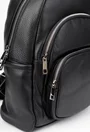 Rucsac dama din piele texturata neagra