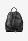 Rucsac dama din piele texturata neagra