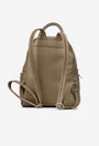 Rucsac dama din piele texturata taupe