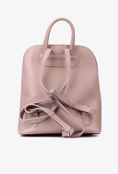 Rucsac dama elegant din piele roz pudra picture - 4
