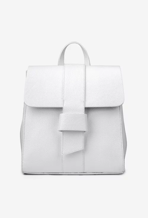 Rucsac dama elegant stil geanta din piele alba