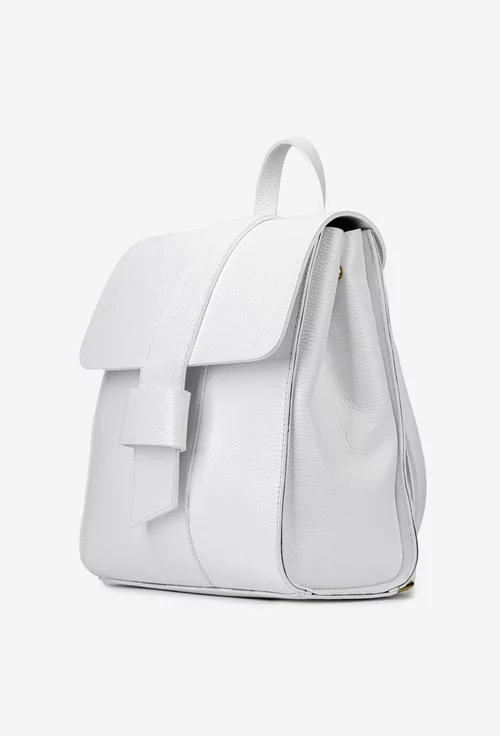 Rucsac dama elegant stil geanta din piele alba