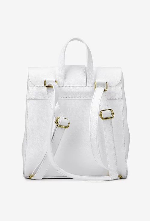 Rucsac dama elegant stil geanta din piele alba