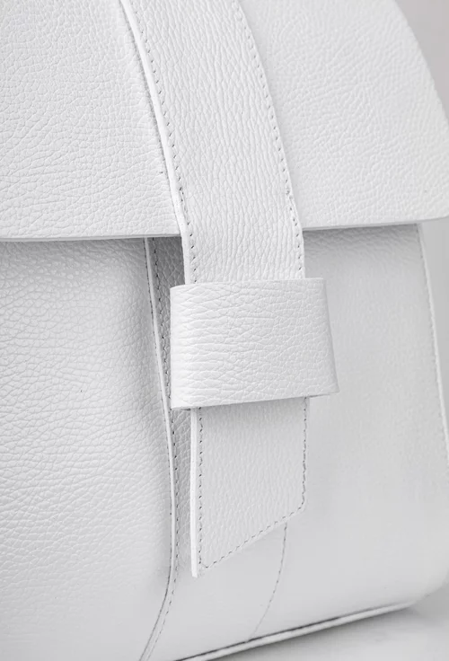 Rucsac dama elegant stil geanta din piele alba