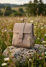 Rucsac dama elegant stil geanta din piele roz pudra