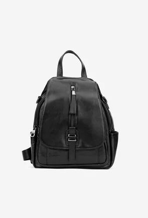 Rucsac dama negru din piele naturala