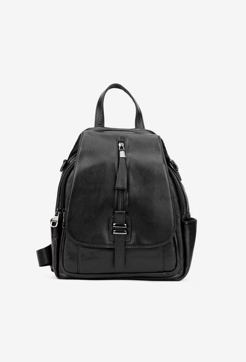 Rucsac dama negru din piele naturala