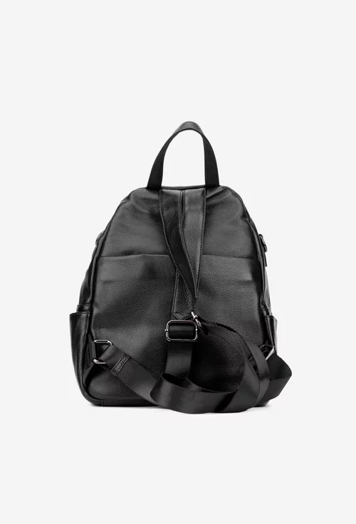 Rucsac dama negru din piele naturala