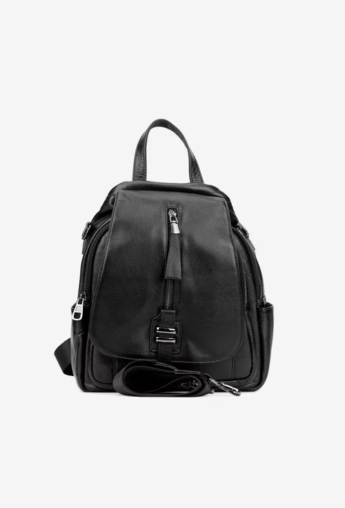 Rucsac dama negru din piele naturala