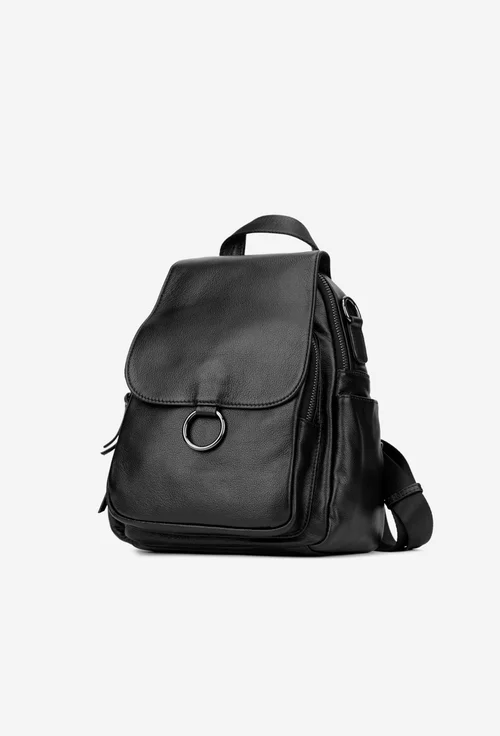 Rucsac dama negru din piele naturala