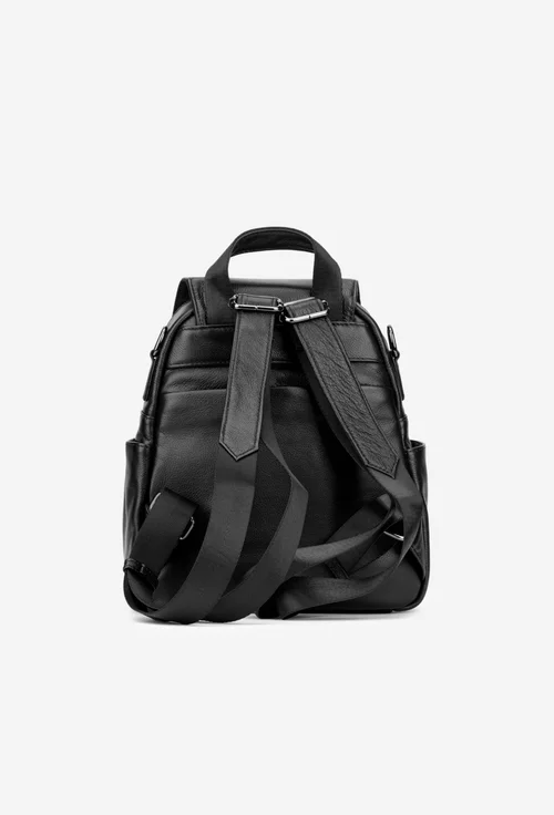 Rucsac dama negru din piele naturala