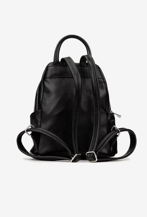 Rucsac dama negru din piele naturala
