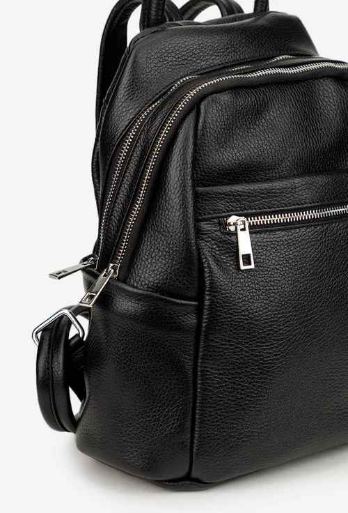 Rucsac dama negru din piele naturala